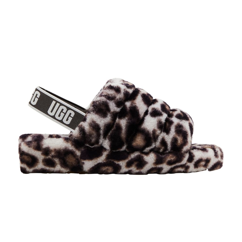 UGG Wmns Fluff Yeah Slide 'Panther Print - Stormy Grey' | Women's Size 10