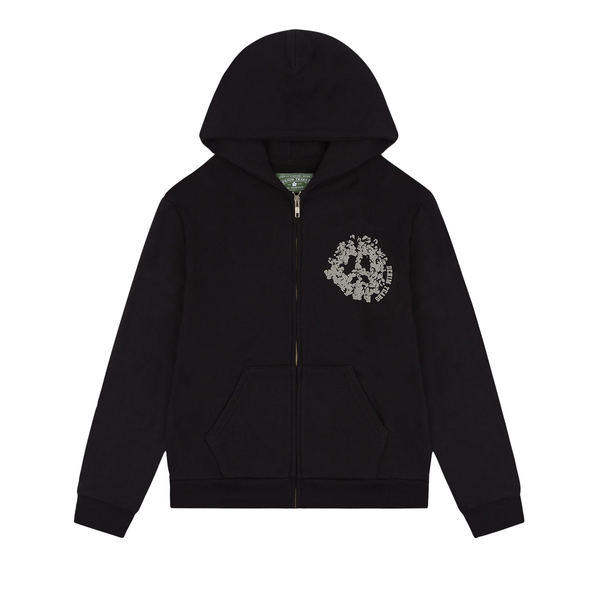Pre-owned Denim Tears University Zip Hoodie 'black/grey' | Men's Size S