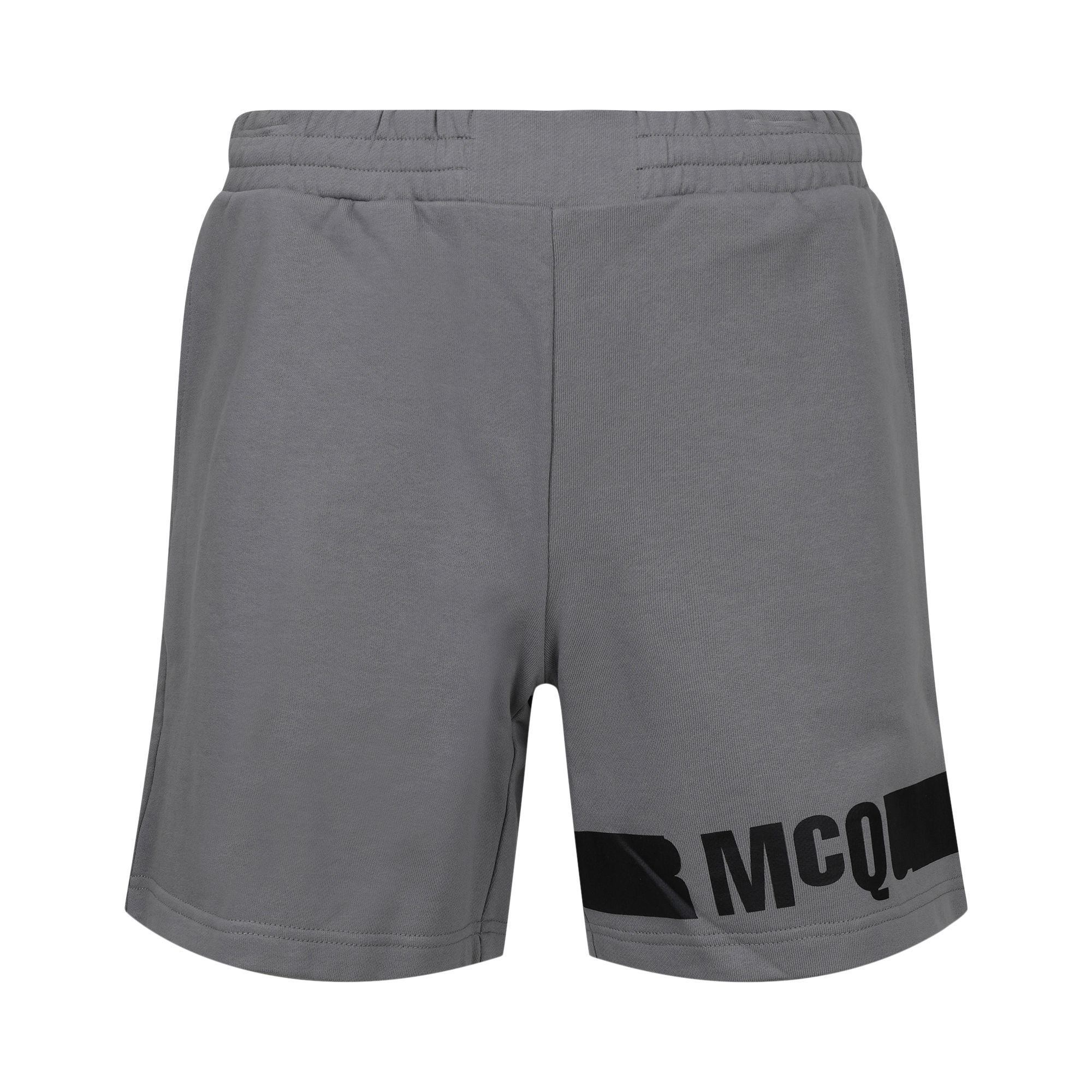 Pre-owned Alexander Mcqueen Redacted Logo Sweatshorts 'silver' | Men's Size L