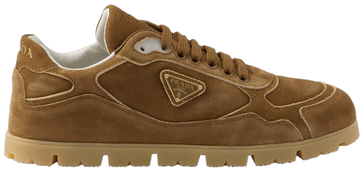 スニーカー Prada Faded suede sneakers Prada Trail Faded Suede Sneakers in Natural for Men | Lyst