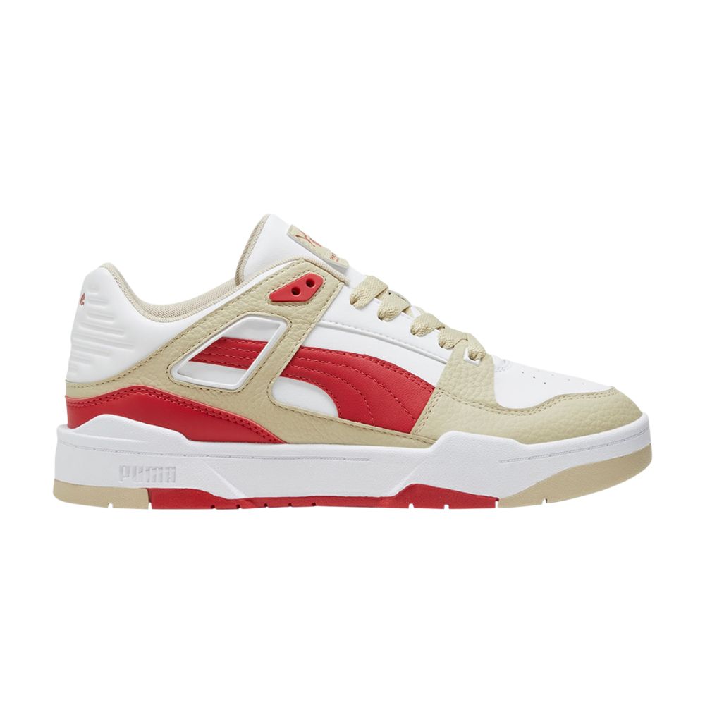Puma Slipstream Leather 'White Putty Red' | Cream | Men's Size 9.5 - 387544-28