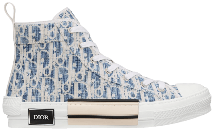 Buy Dior B23 High 'Dior Oblique Kasuri - Blue' - 3SH118ZLA