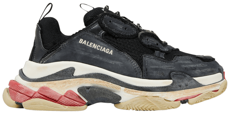 Balenciaga Wmns Triple S Sneaker DIY   Black Red
