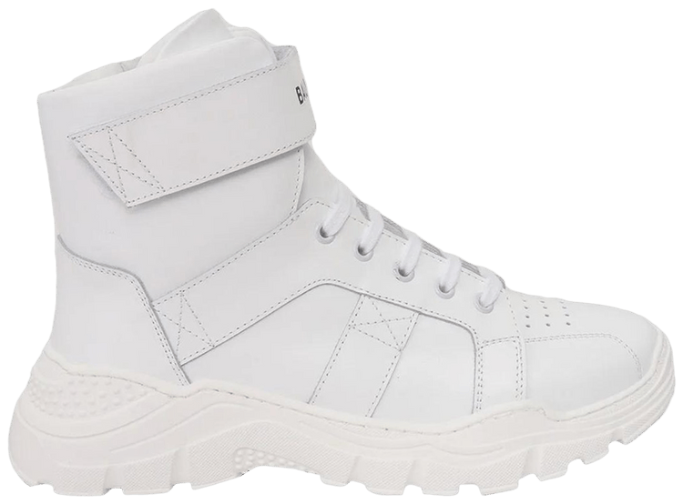 Balmain Chunky Strap Sneaker Kids White