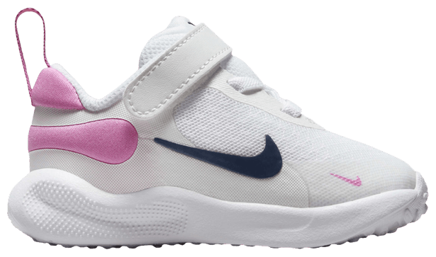 Nike Revolution 7 TD White Playful Pink Navy