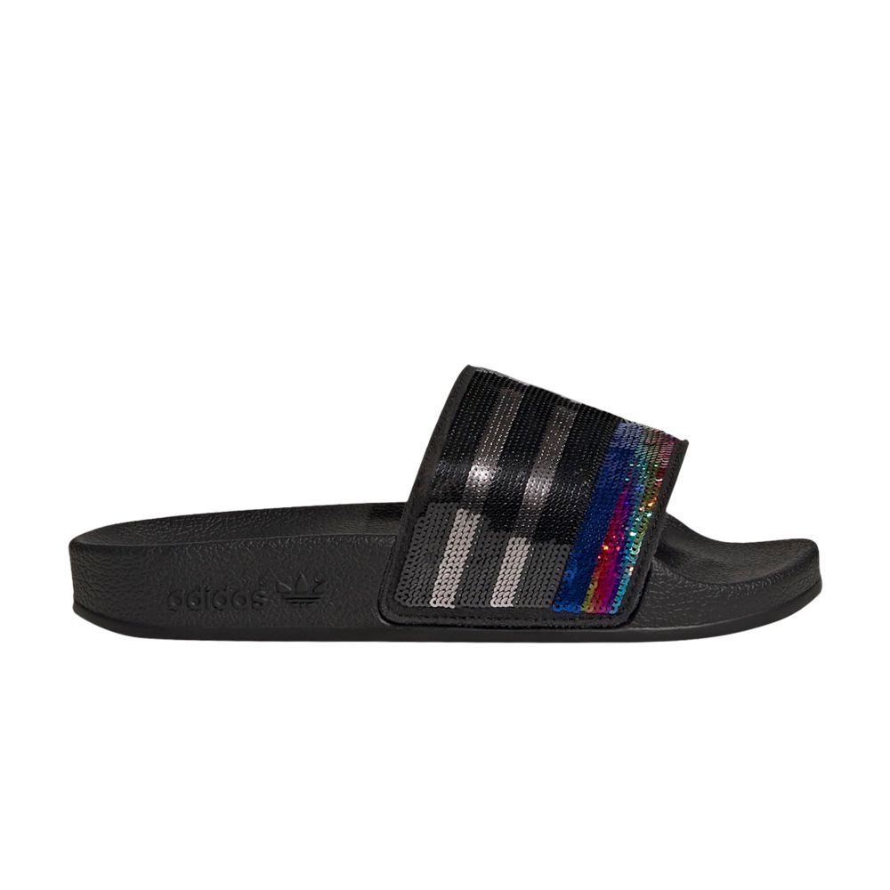 Adilette Slide J 'Black Sequined Rainbow' - GW1444