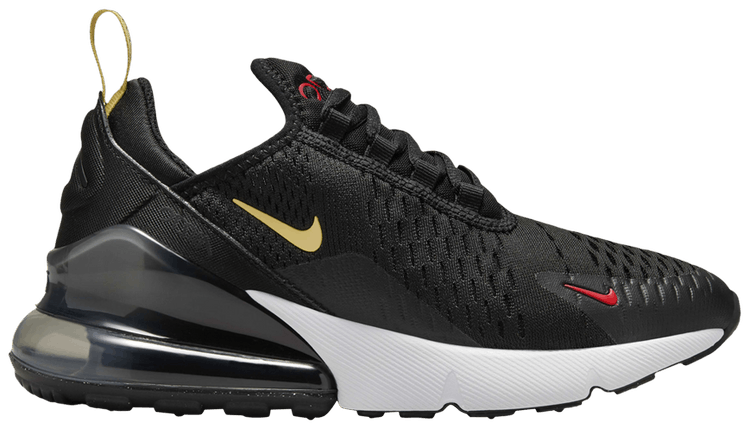 Nike air max 270 black and gold clearance