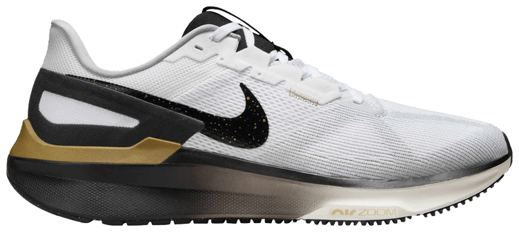 Nike Air Zoom Structure 25 White Metallic Gold Black