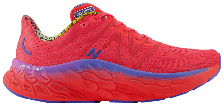 New Balance Fresh Foam X More v4 Electric Red Bright Lapis