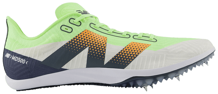New Balance FuelCell MD500 v9 White Bleached Lime Glo