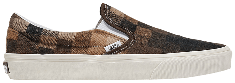 Vans Classic Slip On Checkerboard Sweater   Brown