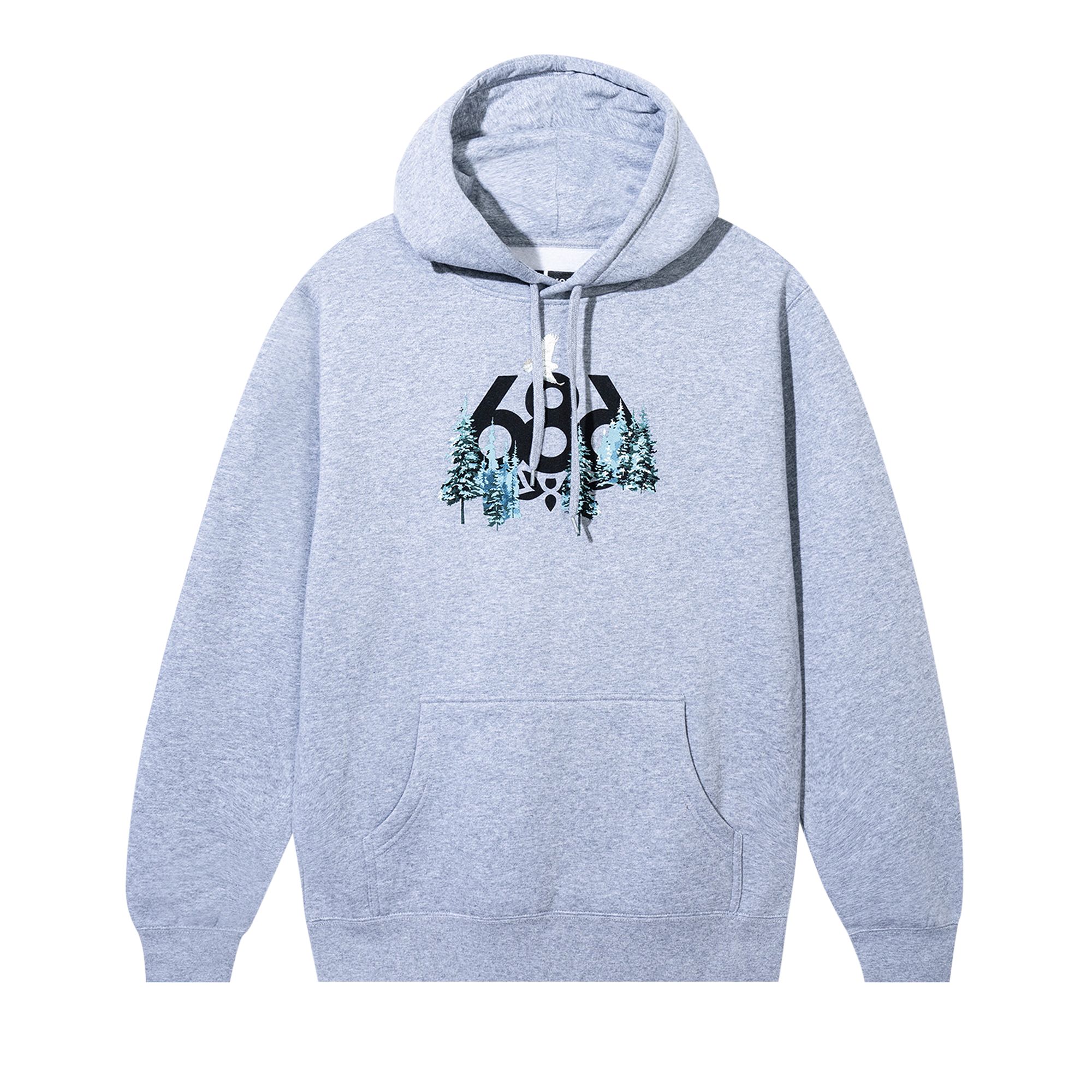 Pre-owned Anti Social Social Club X 686 Hardpack Hoodie 'heather Grey' | Men's Size S