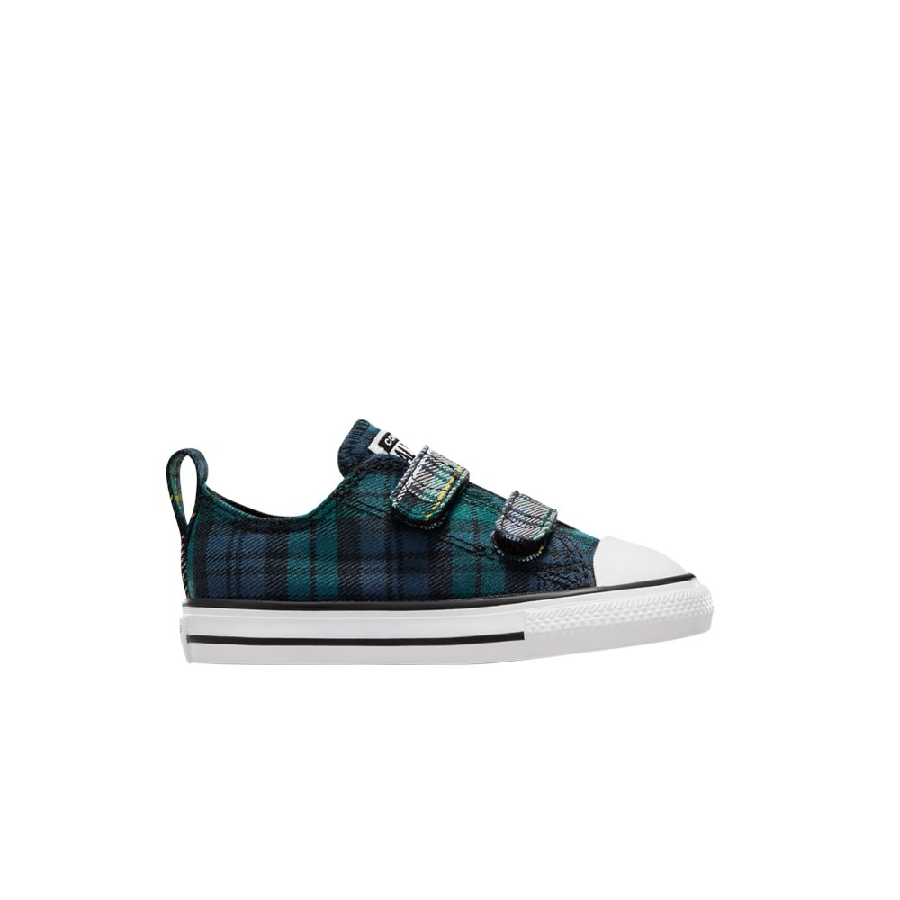 Converse Chuck Taylor All Star EasyOn Low TD 'Plaid - Dragon Scale Green' | Infant Size 5 - A09327F