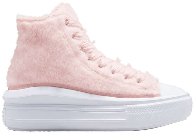 Converse Wmns Chuck Taylor All Star Move Platform High Faux Fur   Warm Quarry