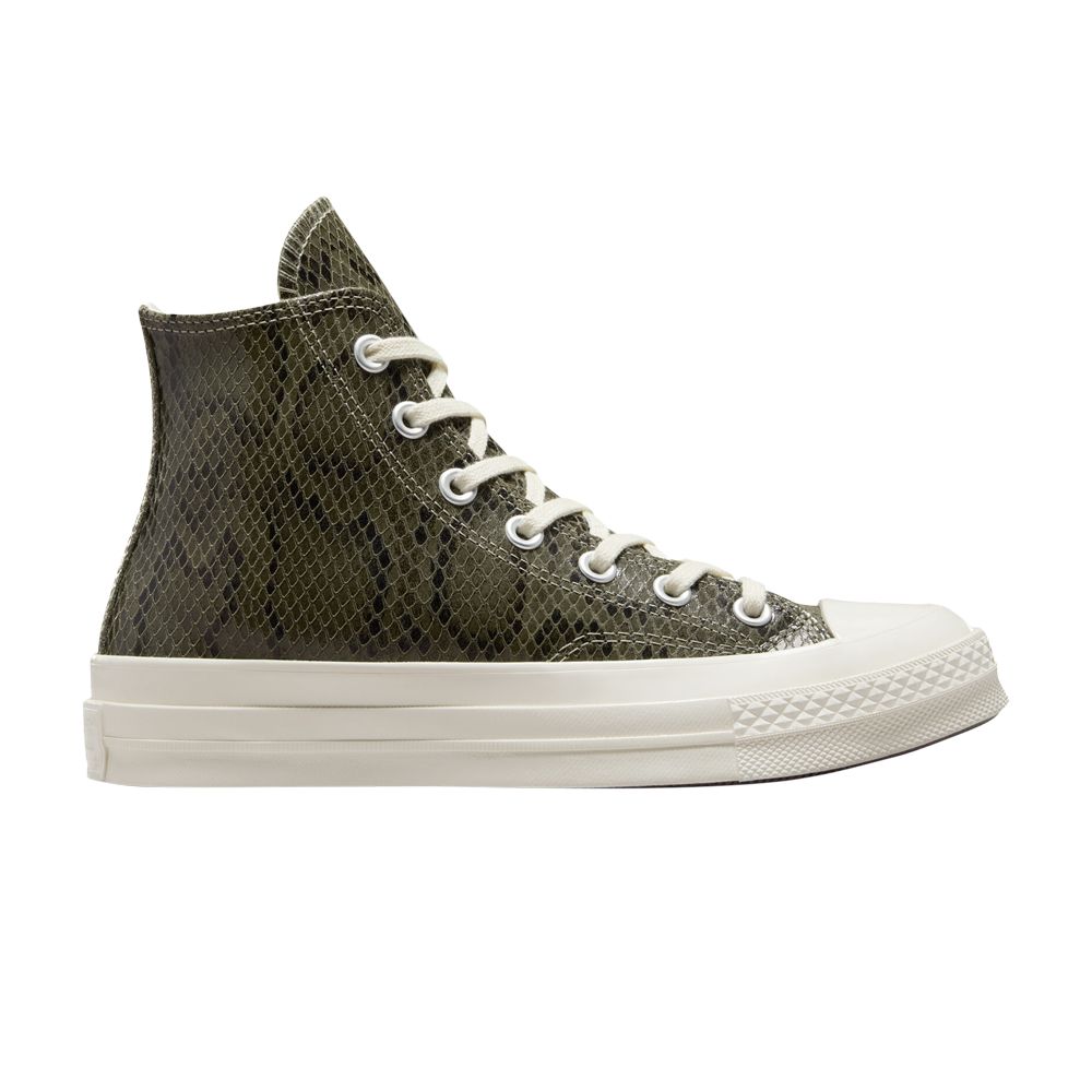 Pre-owned Converse Wmns Chuck 70 High 'snakeskin - Light Field Surplus' | Green | Women's Size 7.5