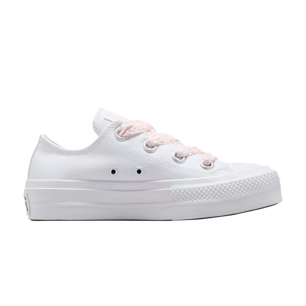Wmns Chuck Taylor All Star Lift Platform Low 'Crochet Laces - White Blush Hush' - A14830C