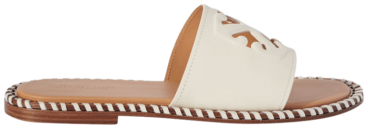 Off White Wmns Twist Embossed Arrow Slides Off White Brown