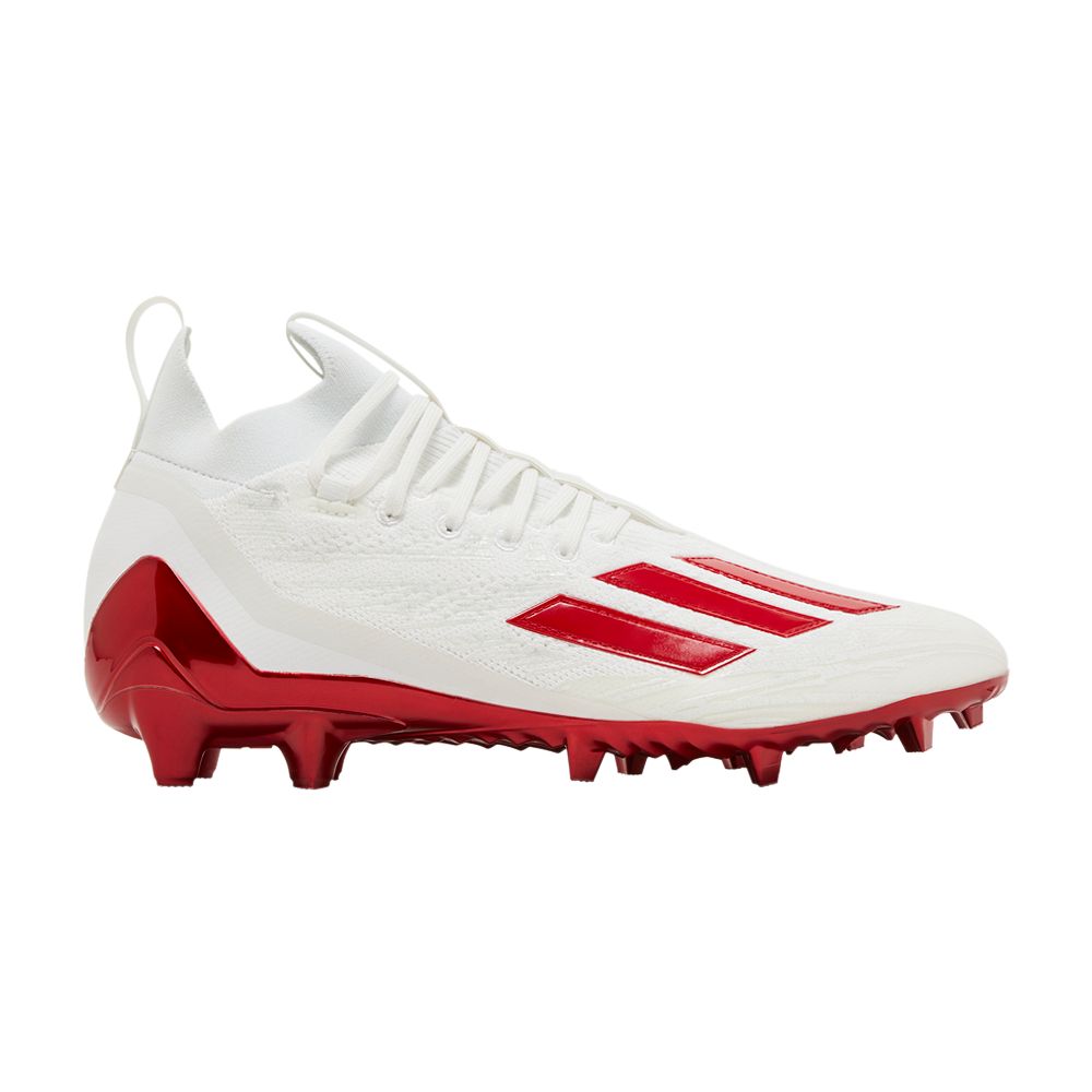 adidas Adizero Primeknit Cleats 'White Team Power Red' | Men's Size 12.5 - HP8740