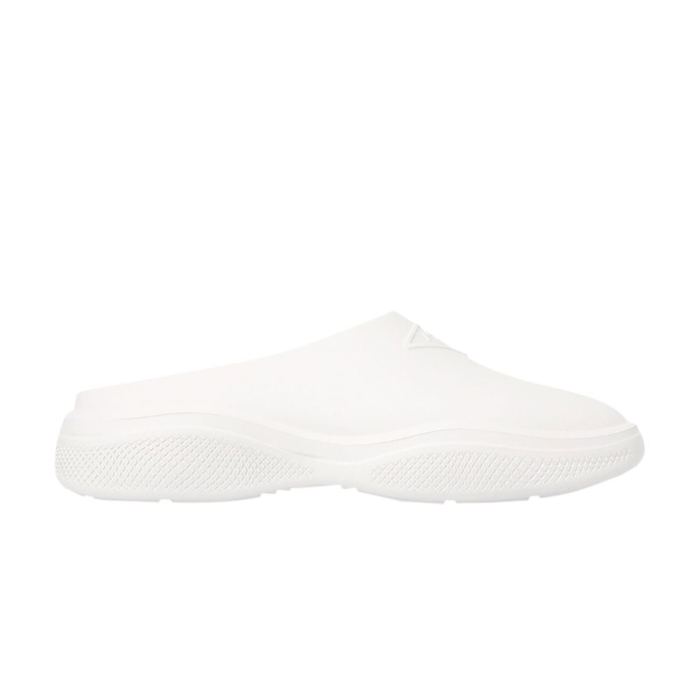Pre-owned Prada Wmns Mellow Rubber Slippers 'white' | Women's Size 5