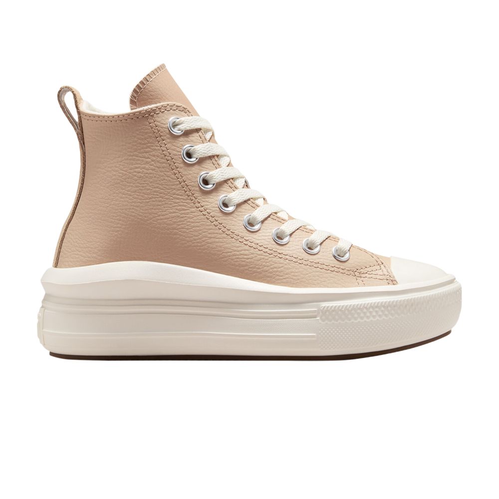Pre-owned Converse Chuck Taylor All Star Move High Gs 'warm Quarry' | Cream | Kid's Size 6.5 In White