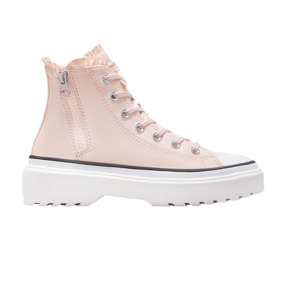 Pre-owned Converse Chuck Taylor All Star Lugged Lift High Gs 'ruffles' | Pink | Kid's Size 6