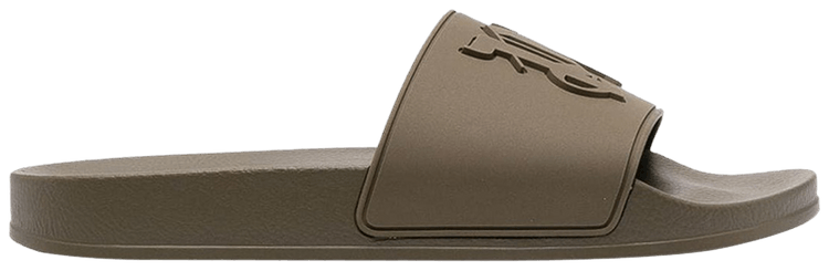 Palm Angels Monogram Pool Slider Dark Brown