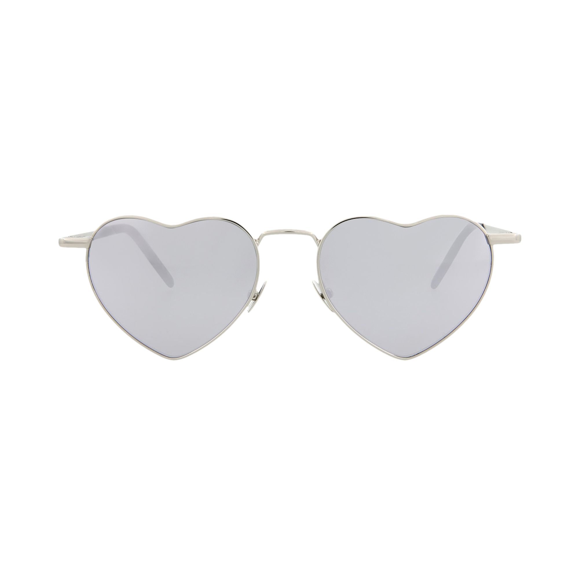 Pre-owned Saint Laurent Heart Sunglasses 'silver' | Men's Size Onesize