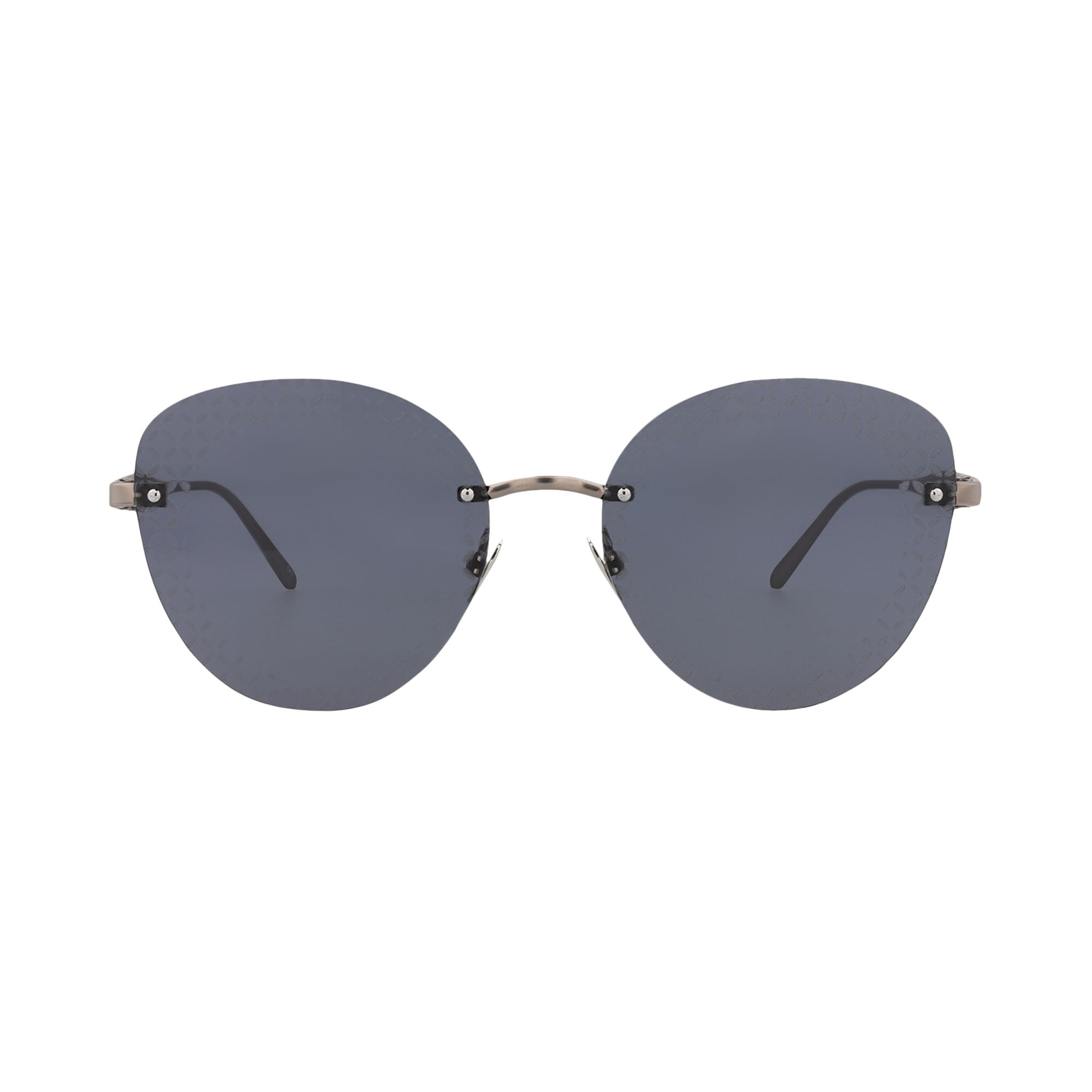 Pre-owned Alaïa Rimless Cat Eye Sunglasses 'ruthenium/blue' | Women's Size Onesize