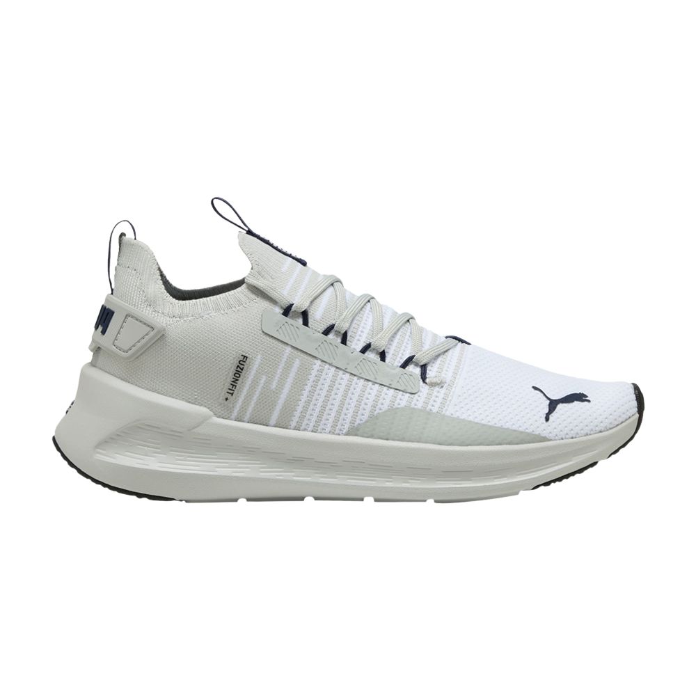 Pre-owned Puma Softride Symmetry Fuzion 'cool Light Grey Navy' In Gray