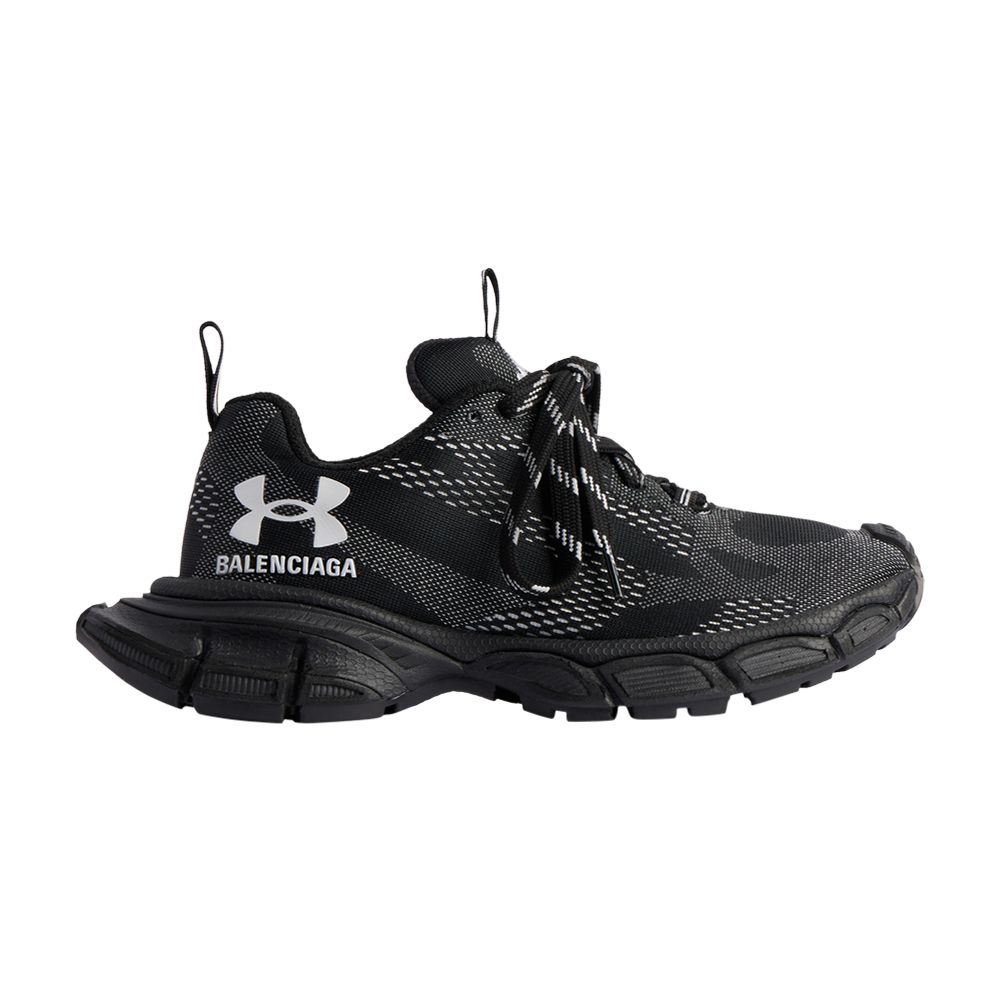Pre-owned Balenciaga Under Armour X  Wmns 3xl Knit Sneaker 'black' | Women's Size 37