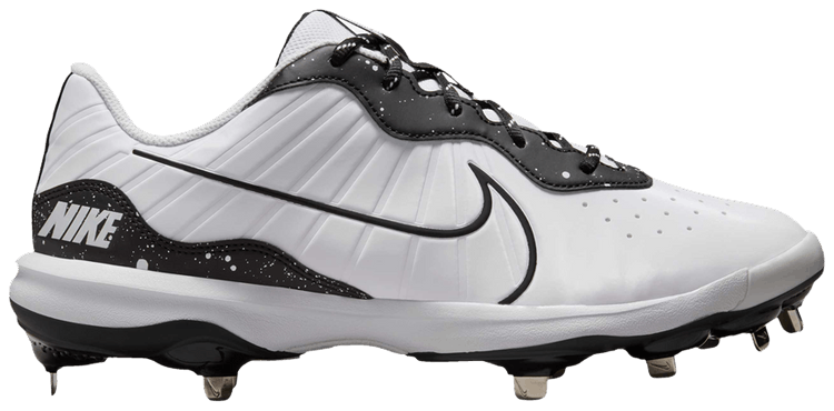 Nike Alpha Huarache Varsity 4 Low White Black Speckled