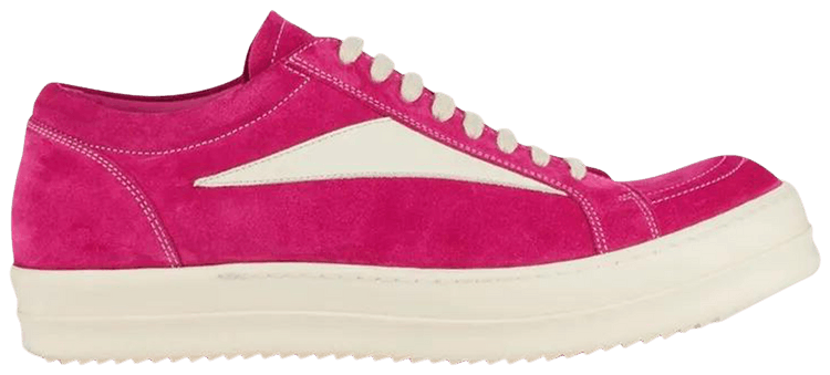 Rick Owens Wmns EDFU Suede Leather Vintage Low Hot Pink