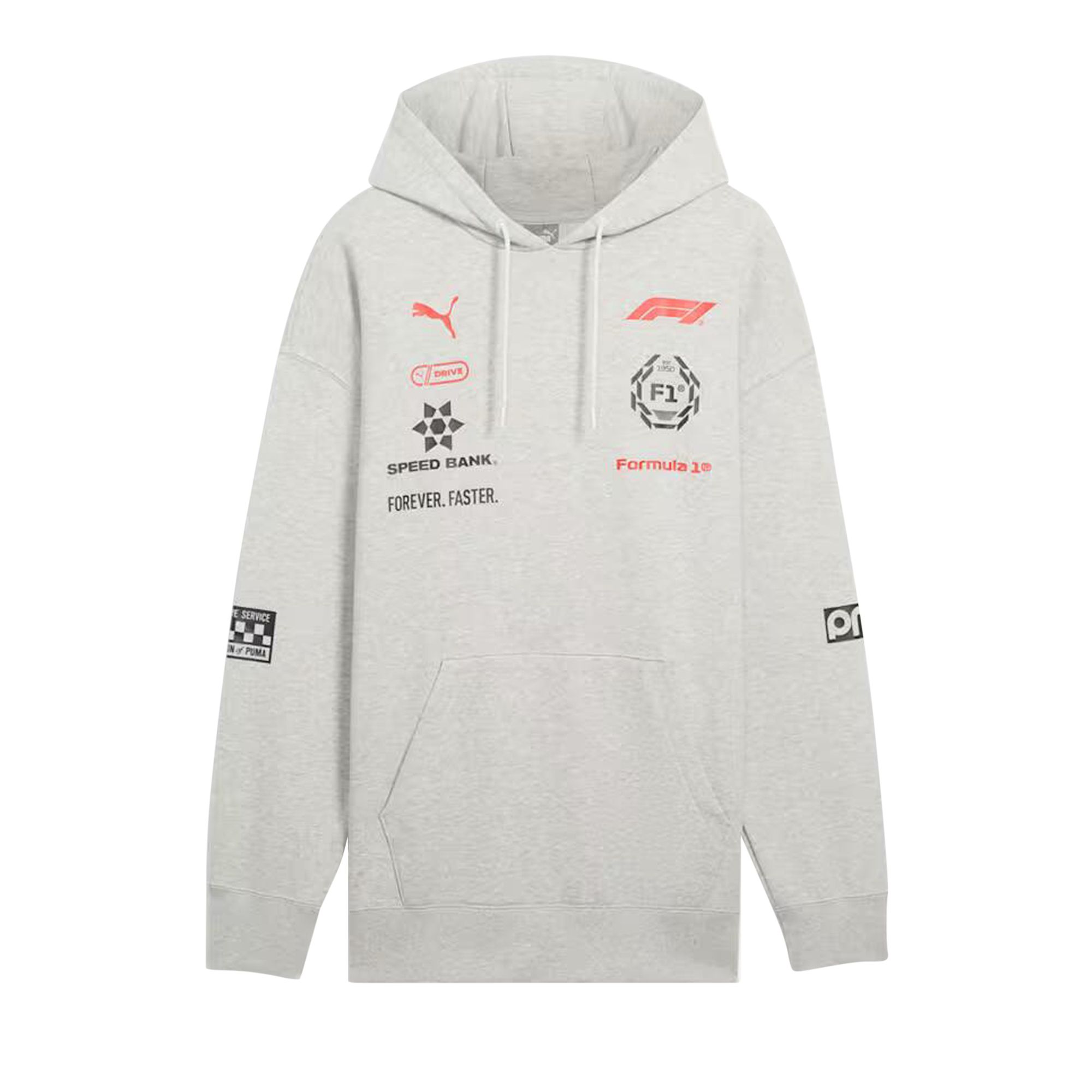 Pre-owned Puma F1 Racing Hoodie 'grey/lime' | Men's Size Xl