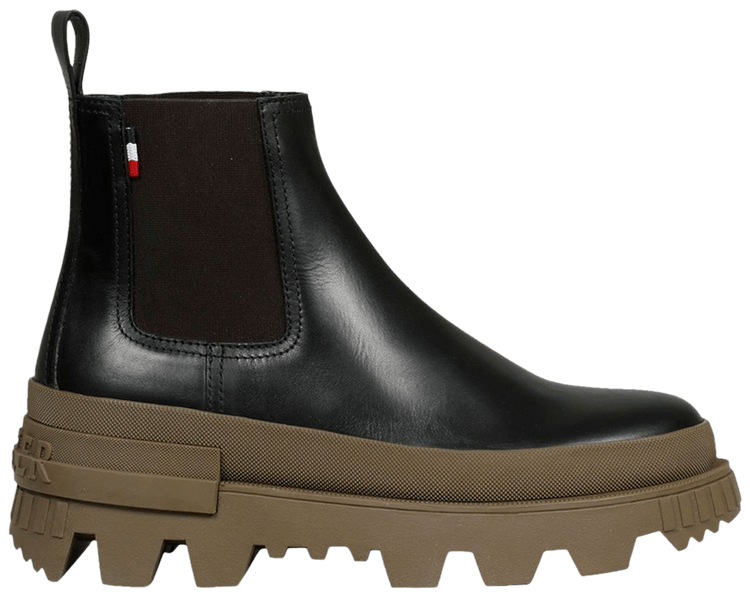 Moncler Lir Chelsea Boot Black Green