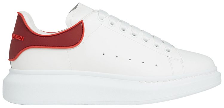 Alexander McQueen Oversized Sneaker White Rose Red