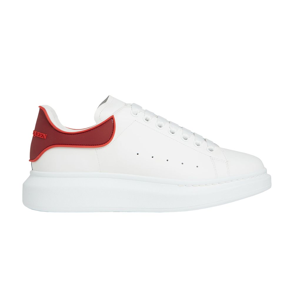 Pre-owned Alexander Mcqueen Oversized Sneaker 'white Rose Red' | Men's Size 42