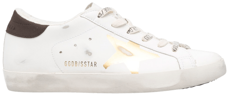 Golden Goose Wmns Superstar White Gold Taupe