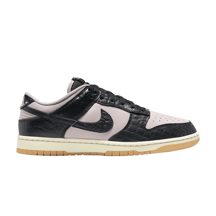 Size 10.5 Dunk Low 'Black Platinum Violet Croc'