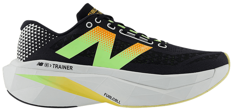 New Balance FuelCell SuperComp Trainer v3 Black Bleached Lime Glo