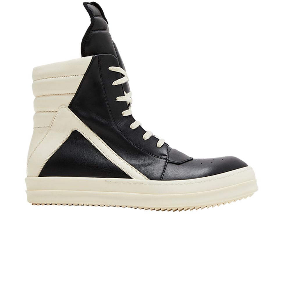 Pre-owned Rick Owens Edfu Geobasket 'black Milk' | Men's Size 43