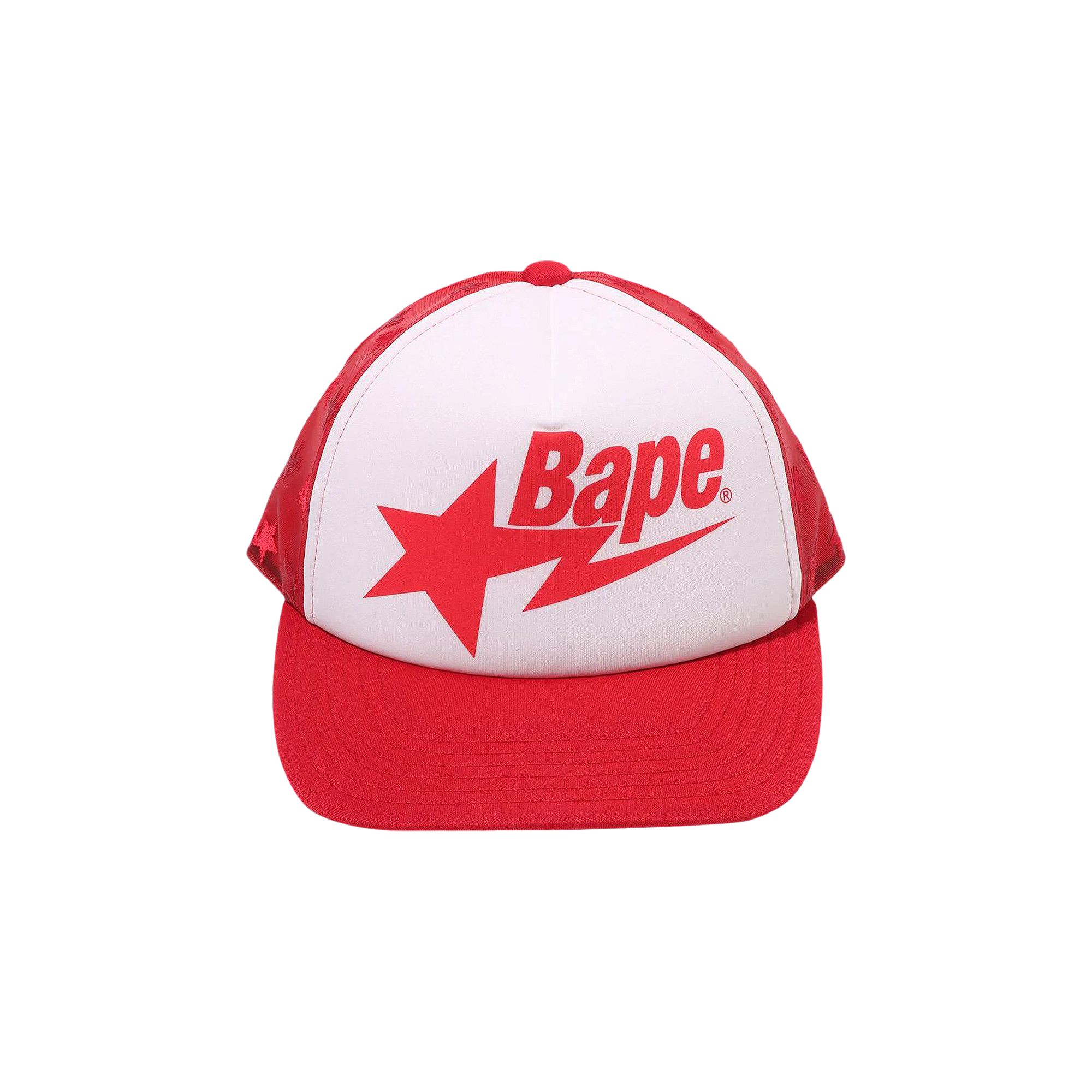 Pre-owned Bape Sta Mesh Cap 'red' | Men's Size Onesize