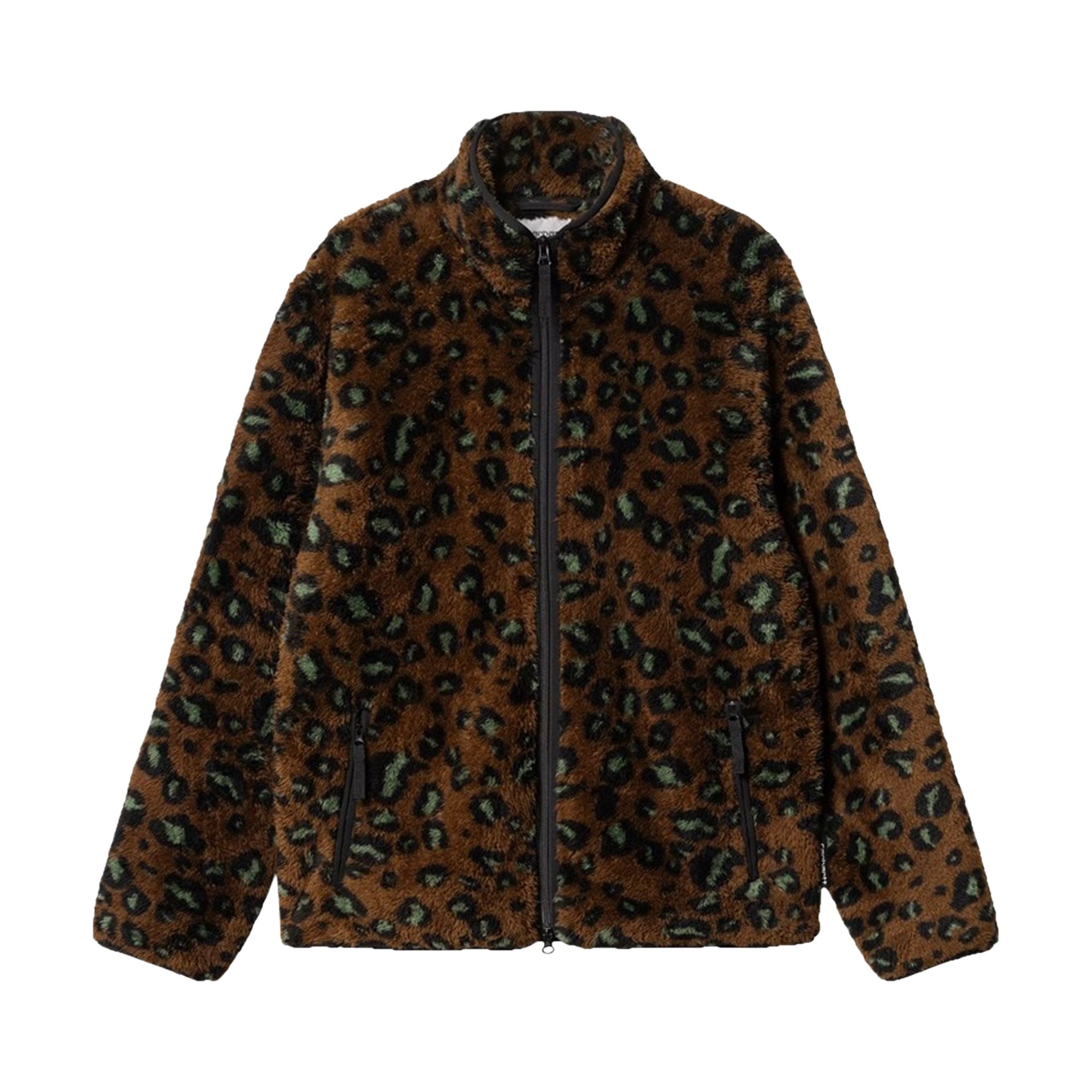Pre-owned Carhartt Wip Jebson Sweat Jacket 'tamarind Camo' In Brown