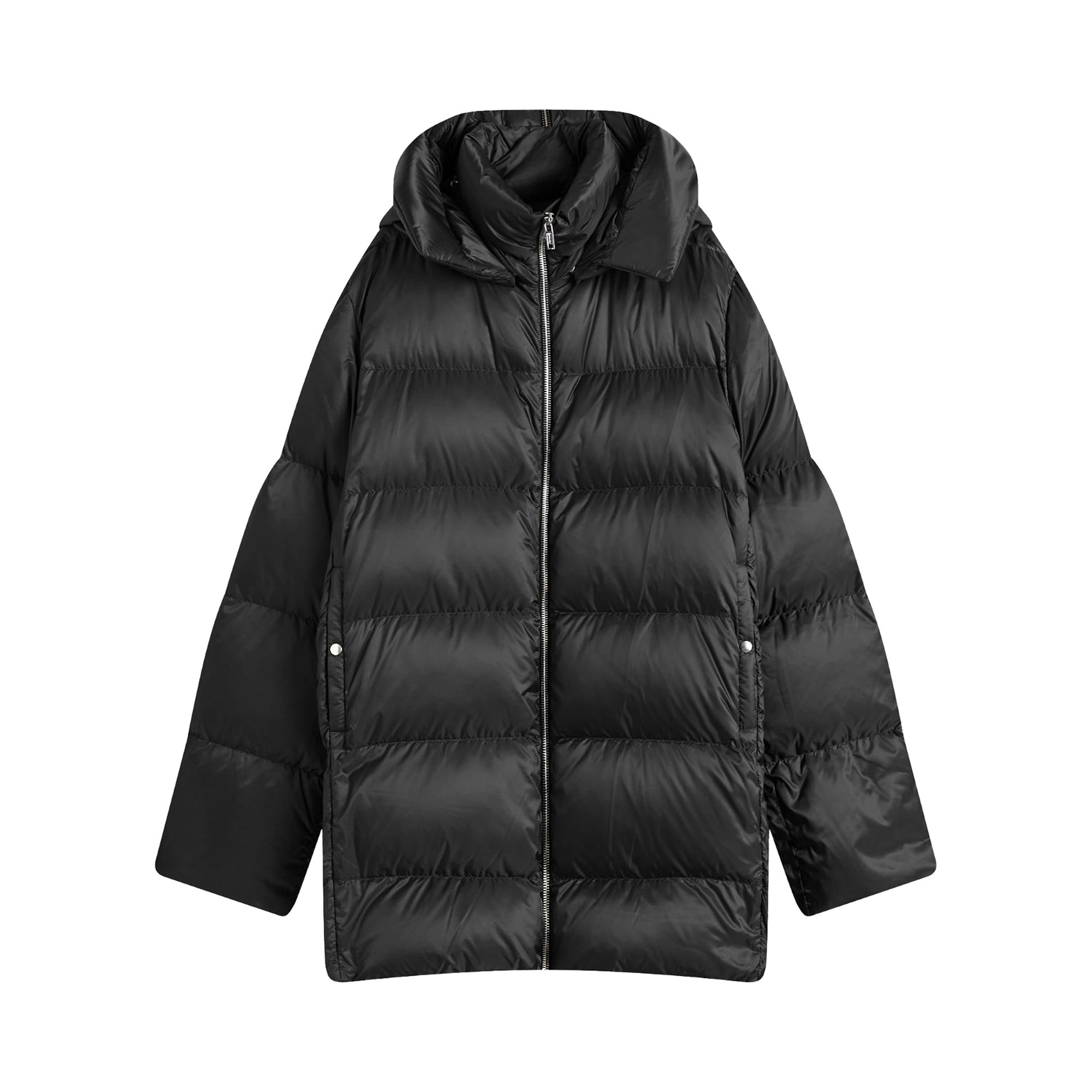 Pre-owned Moncler X Rick Owens Woven Hooded Cyclopic Coat 'black' | Men's Size 0