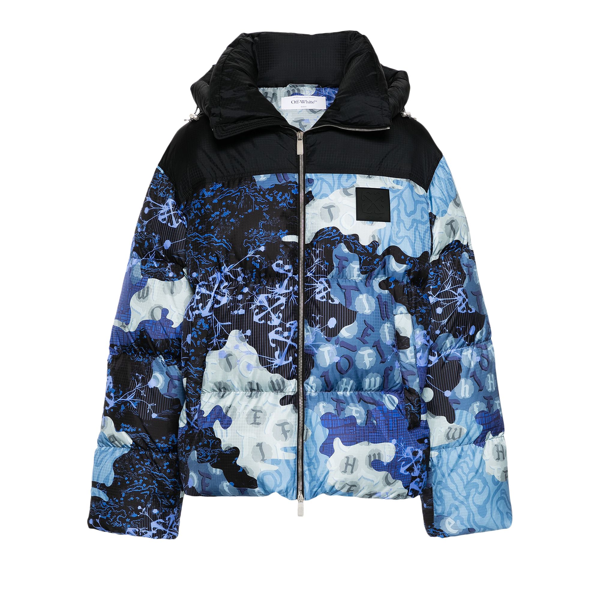 Pre-owned Off-white Rip Down Puffer Jacket 'camouflage/black' | Multi-color | Men's Size 54