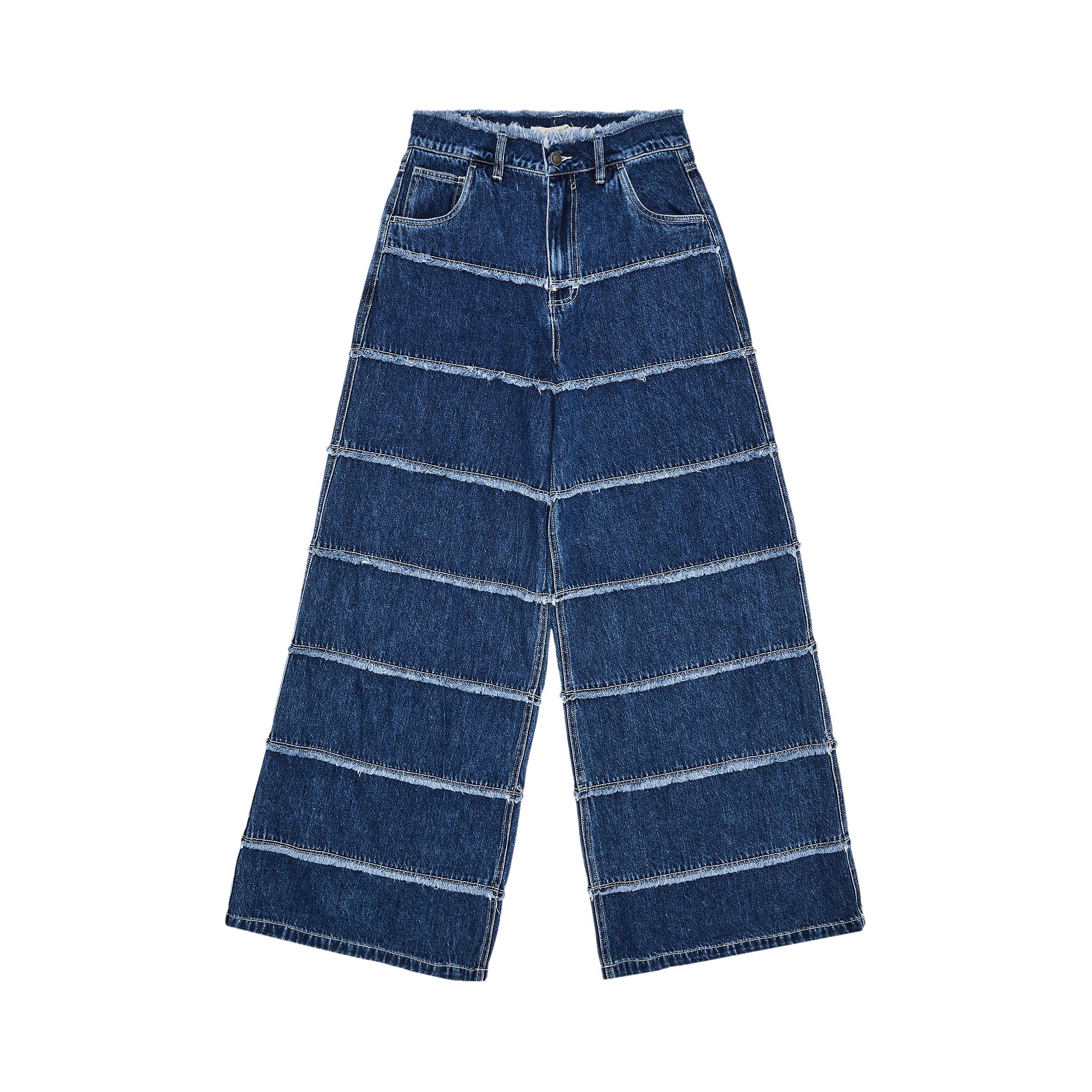 Pre-owned Honor The Gift Wide Leg Panel Denim Pant 'indigo' | Blue | Women's Size Xs