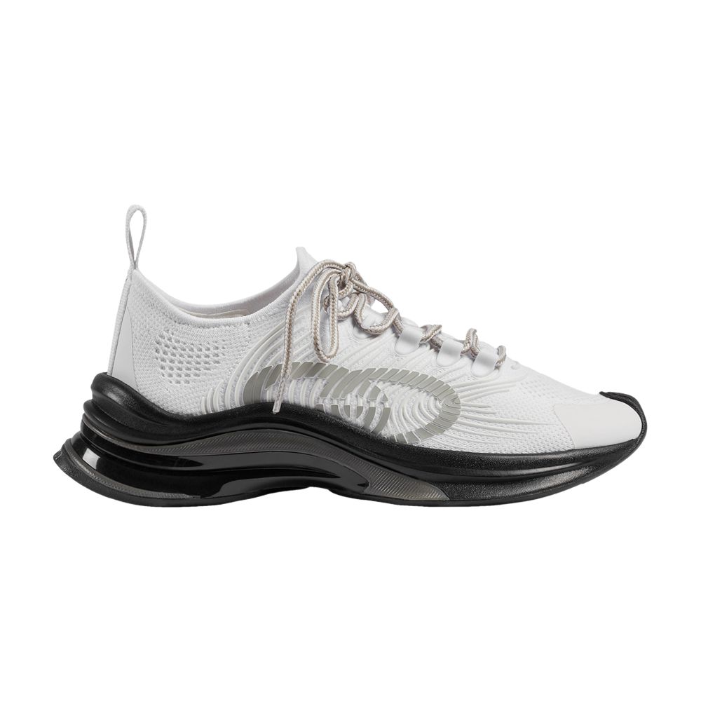 Pre-owned Gucci Wmns Run Sneaker 'white Grey Black'