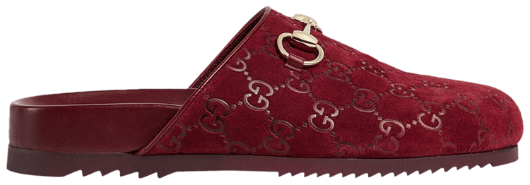 Gucci Wmns Horsebit Slipper GG   Red