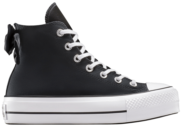 Buy Wmns Chuck Taylor All Star Lift Platform High Black White Bows A14828C GOAT