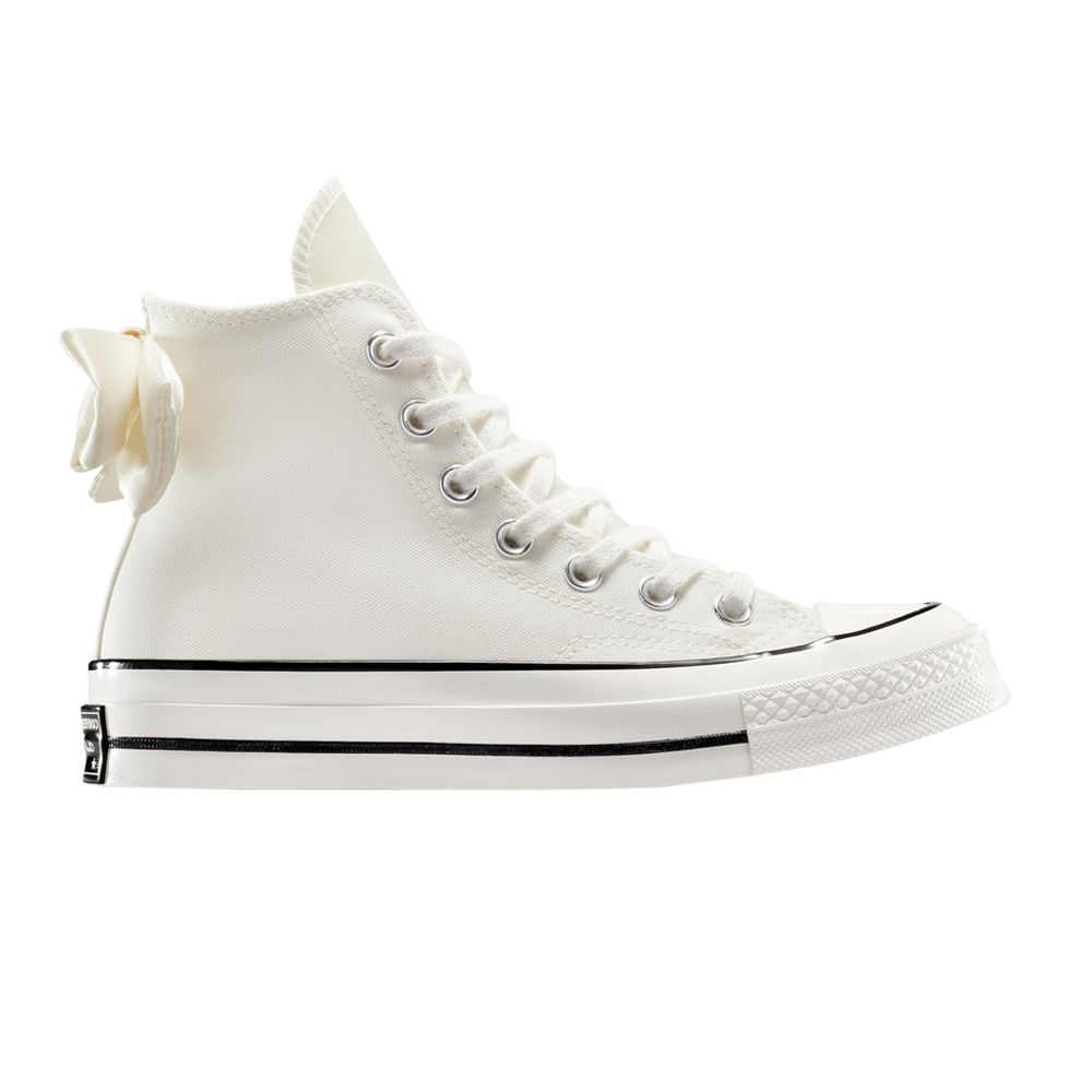 Pre-owned Converse Wmns Chuck 70 High 'egret Bows' In White