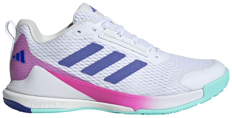 Adidas Wmns Novaflight 2 Indoor White Lucid Blue Semi Flash Aqua